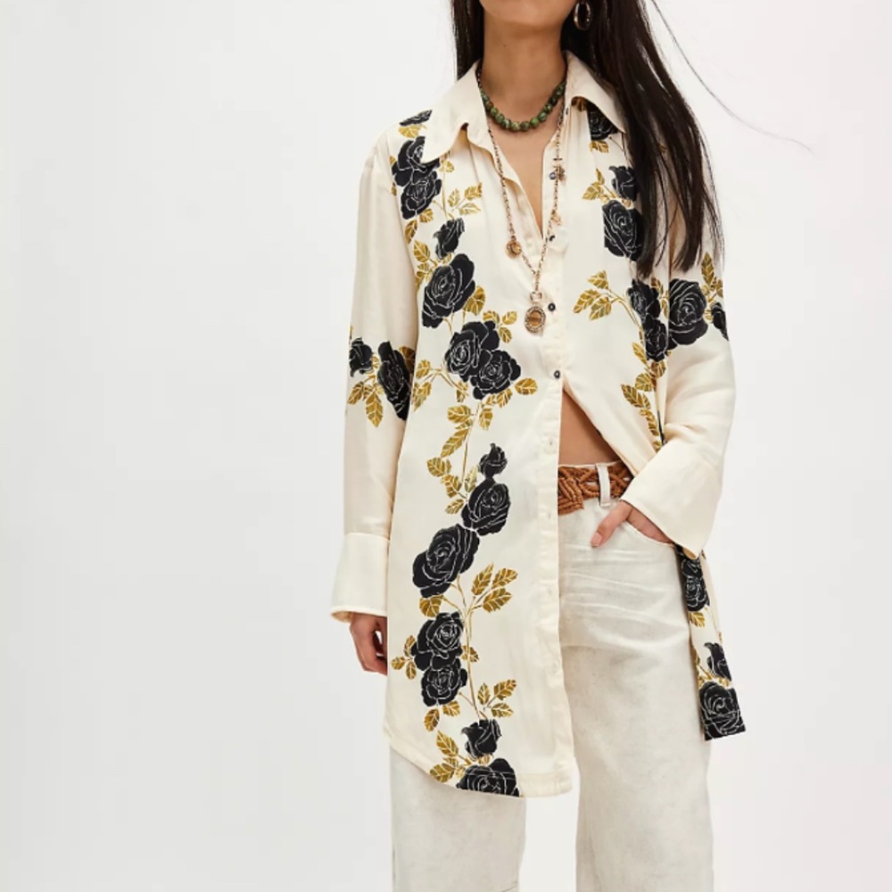 Free People Off the Vine Button Down
